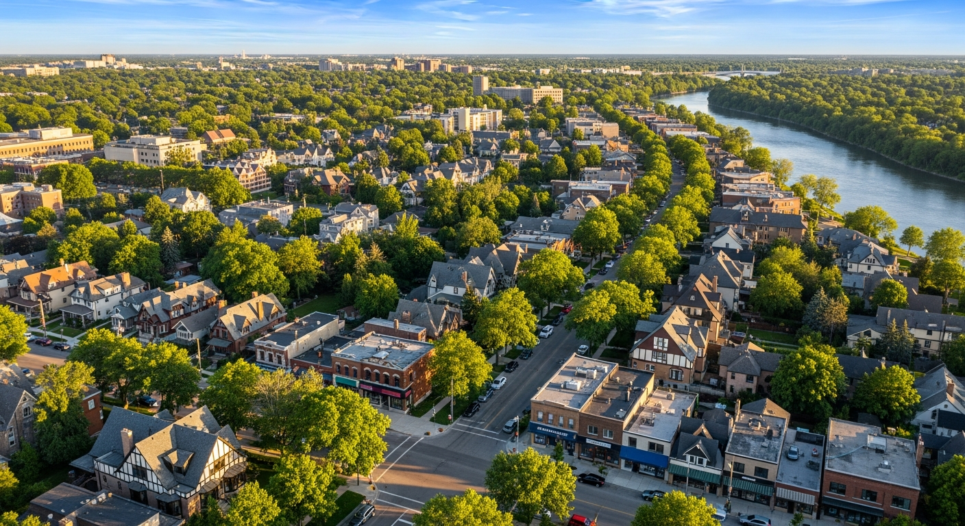 River Heights neighbourhood in Winnipeg